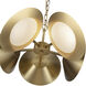 Cleo LED 16 inch Brushed Gold Chandelier Ceiling Light