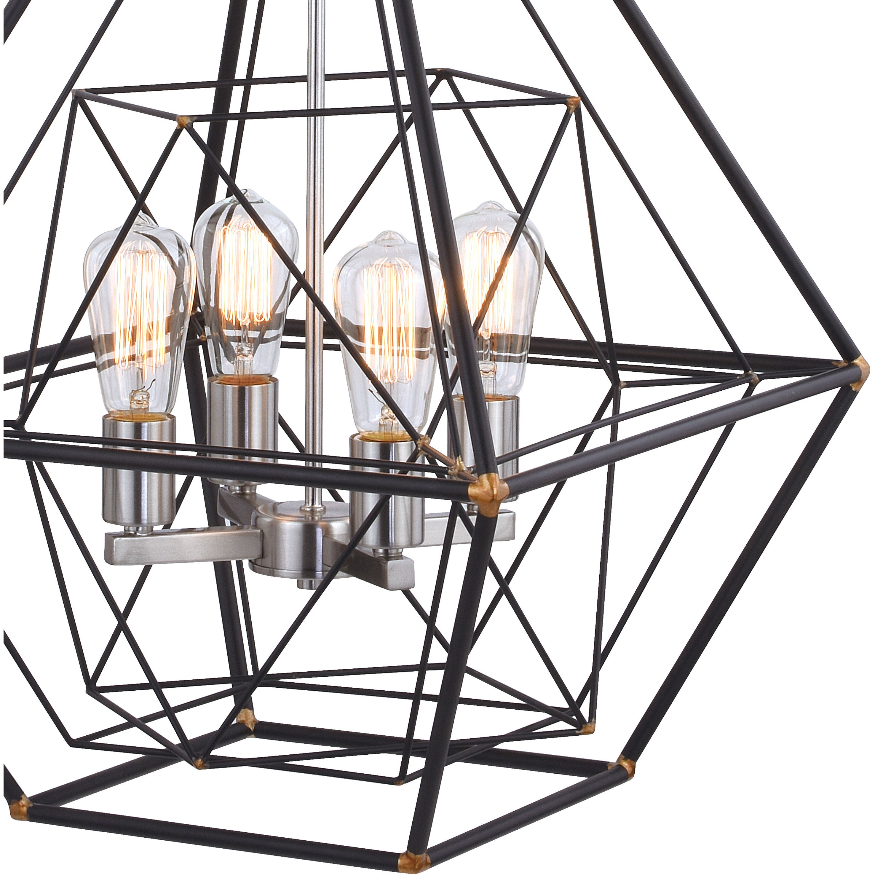 Bartlett LED 24 inch Oil Rubbed Bronze and Satin Nickel Pendant Ceiling Light