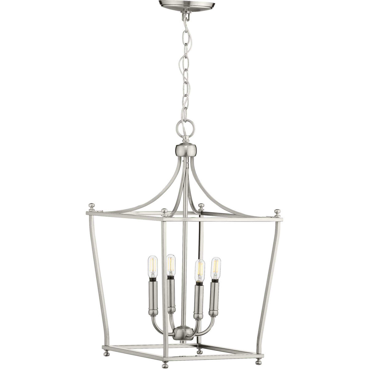 Parkhurst 4 Light 14 inch Brushed Nickel Foyer Pendant Ceiling Light