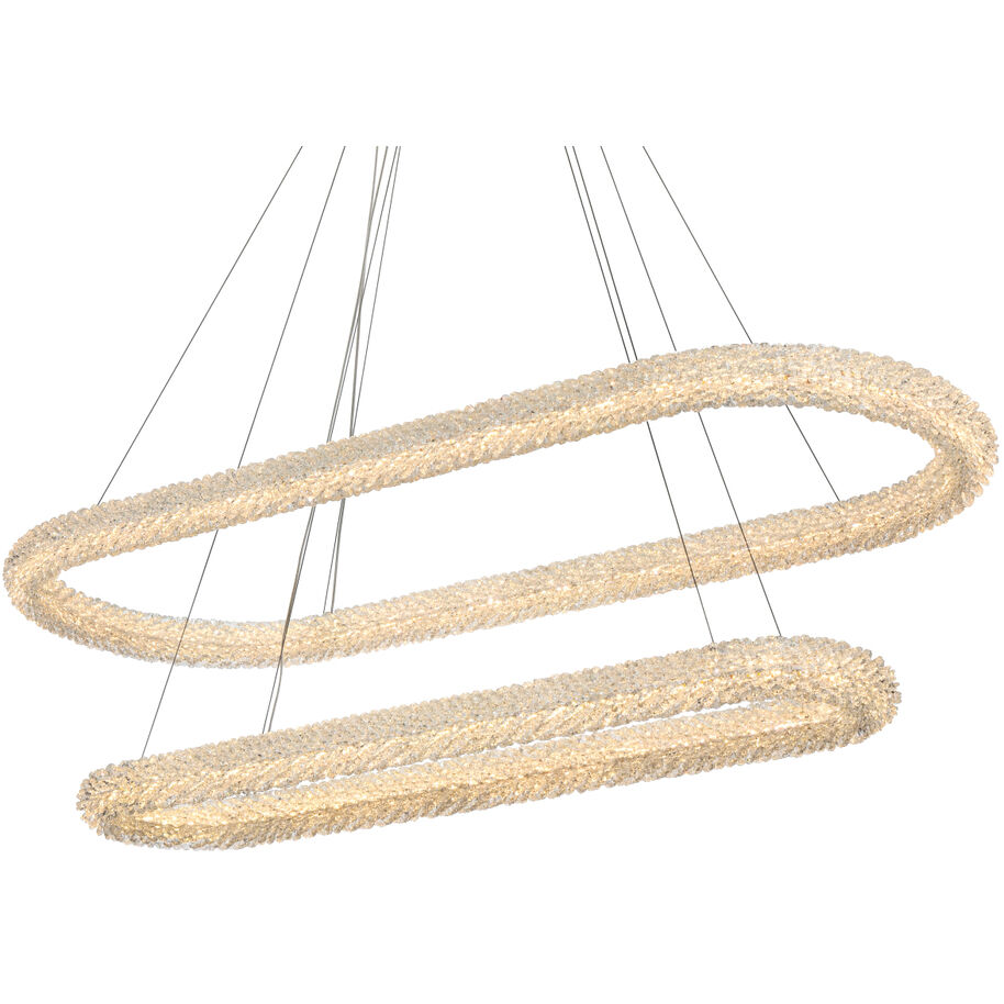 Bowen 2 Light 20 inch Chrome Chandelier Ceiling Light