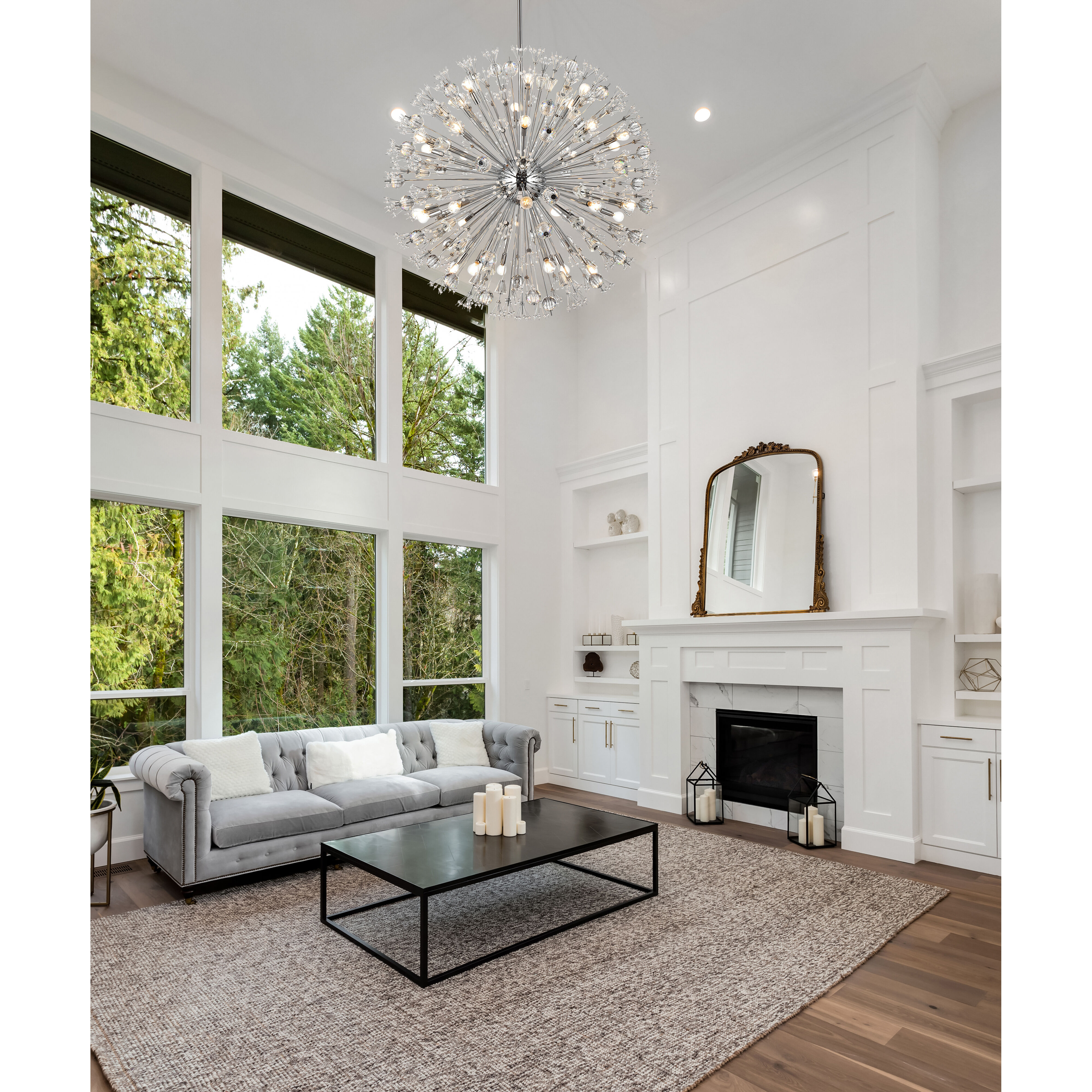 Vera 32 Light 44 inch Chrome Pendant Ceiling Light