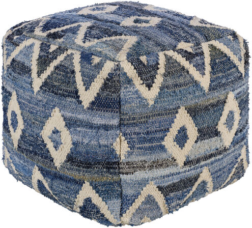 Comporta 17 inch Navy Pouf, Cube