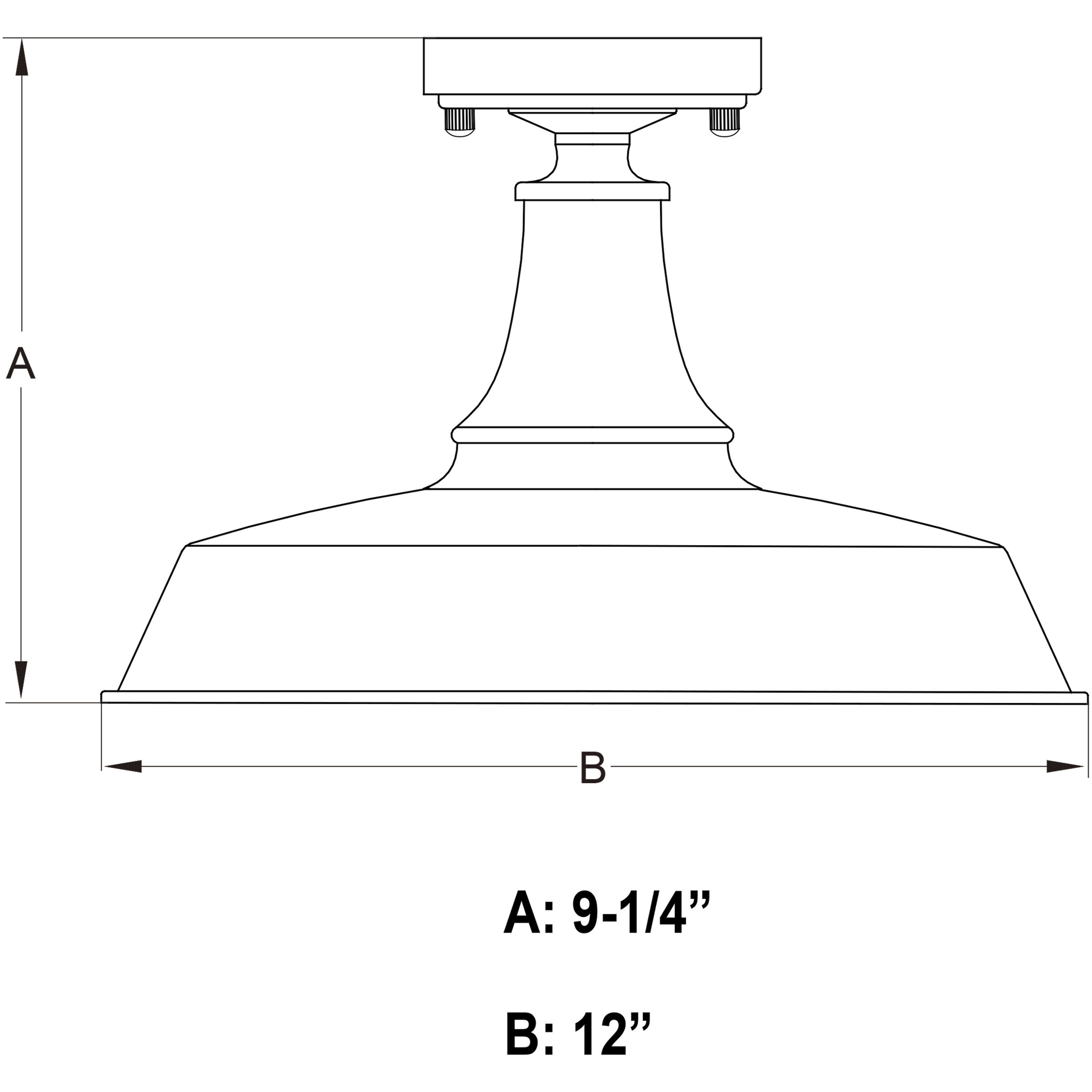 Dorado LED 12 inch Dark Bronze and Light Gold Outdoor Ceiling