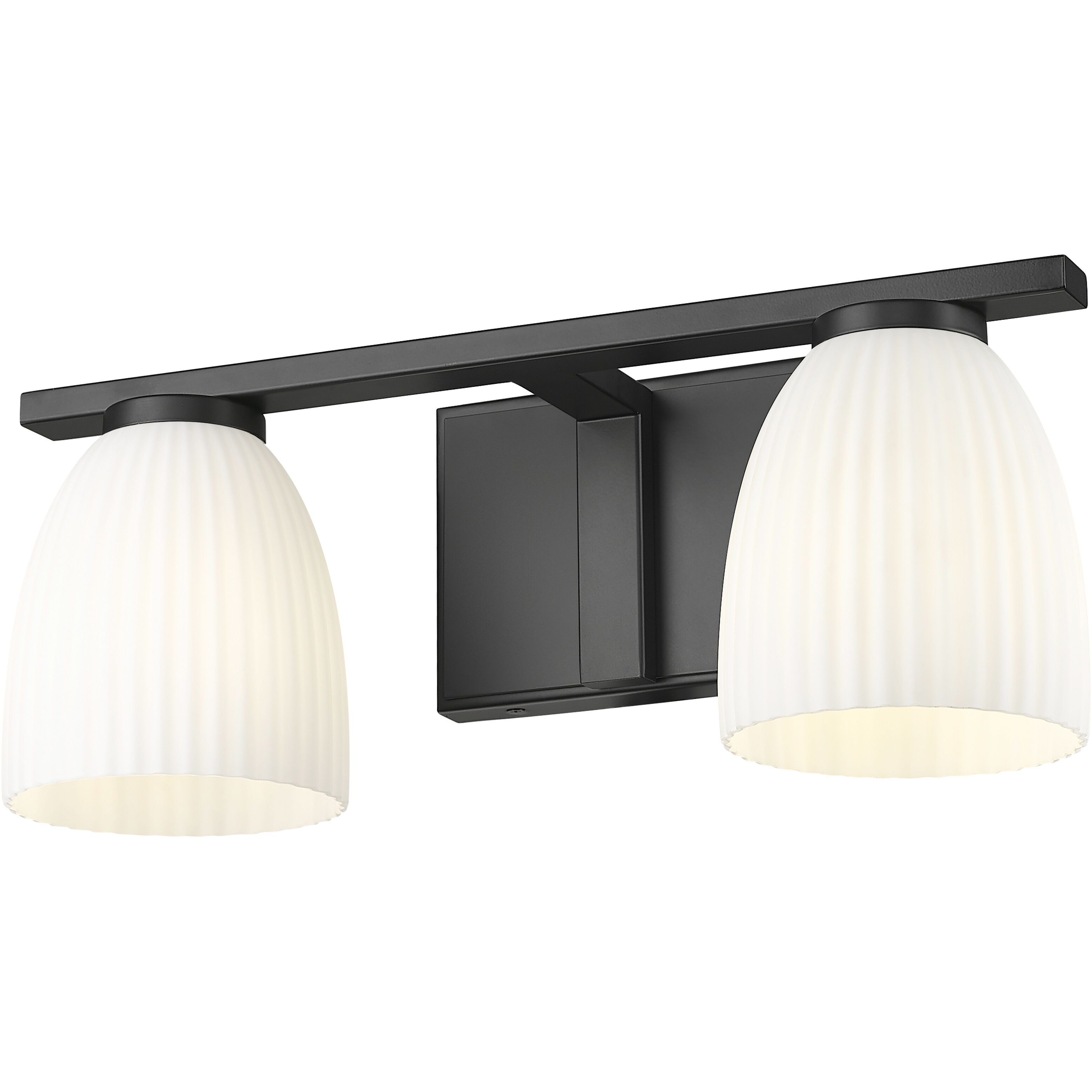 Naya 2 Light 16 inch Matte Black Bath Vanity Light Wall Light