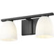 Naya 2 Light 16 inch Matte Black Bath Vanity Light Wall Light