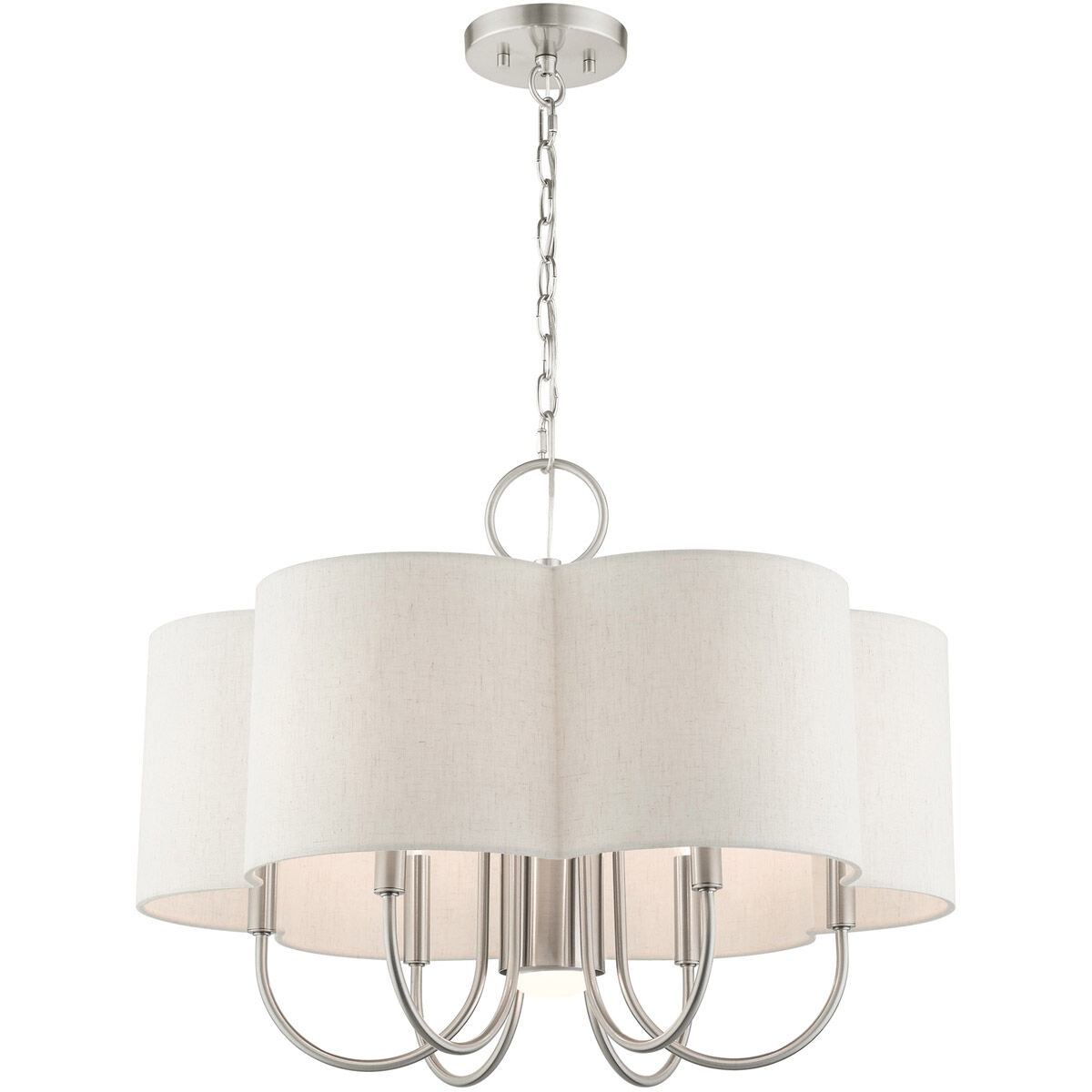 Solstice 7 Light 24 inch Brushed Nickel Chandelier Ceiling Light