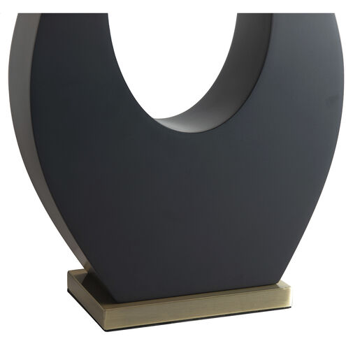 Pearson 30 inch 23.00 watt Ebony and Weathered Brass Table Lamp Portable Light