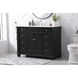 Wesley 48 X 22 X 35 inch Black Vanity Sink Set