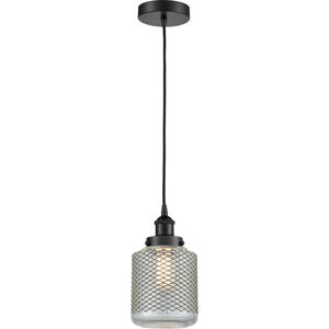 Edison Stanton LED 6 inch Matte Black Mini Pendant Ceiling Light