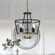 Brockton 4 Light 18 inch Grey Ash Pendant Ceiling Light