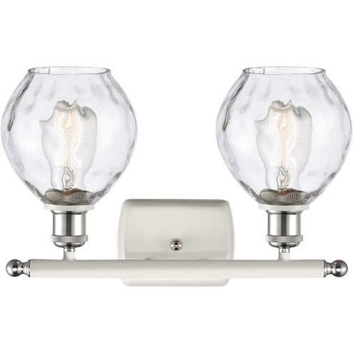 Ballston Small Waverly LED 16 inch White and Polished Chrome Bath Vanity Light Wall Light, Ballston