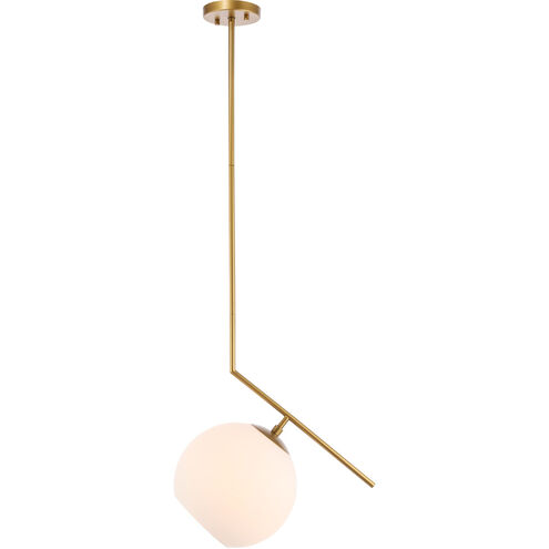 Ryland 1 Light 16 inch Brass Pendant Ceiling Light