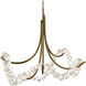 Parel LED 37 inch Aged Brass Pendant Ceiling Light