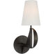 Thomas O'Brien Auxerre LED 6 inch Aged Iron Blacksmith Sconce Wall Light, Medium