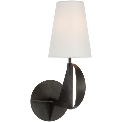 Thomas O'Brien Auxerre LED 6 inch Aged Iron Blacksmith Sconce Wall Light, Medium