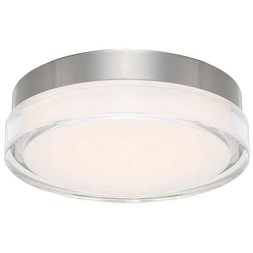 Dot LED 15 inch Stainless Steel Flush Mount Ceiling Light in 3500K, 15in, dweLED