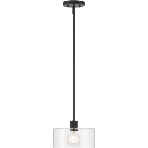 Vibrato 1 Light 9.75 inch Matte Black Pendant Ceiling Light