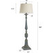 Bourgault 64 inch 150.00 watt Sage and Distressing with Heathered Oatmeal Floor Lamp Portable Light