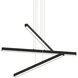 Presley LED 37 inch Matte Black Chandelier Ceiling Light