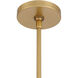 Holloway 1 Light 15 inch Legacy Brass and Dark Matte Black Pendant Ceiling Light