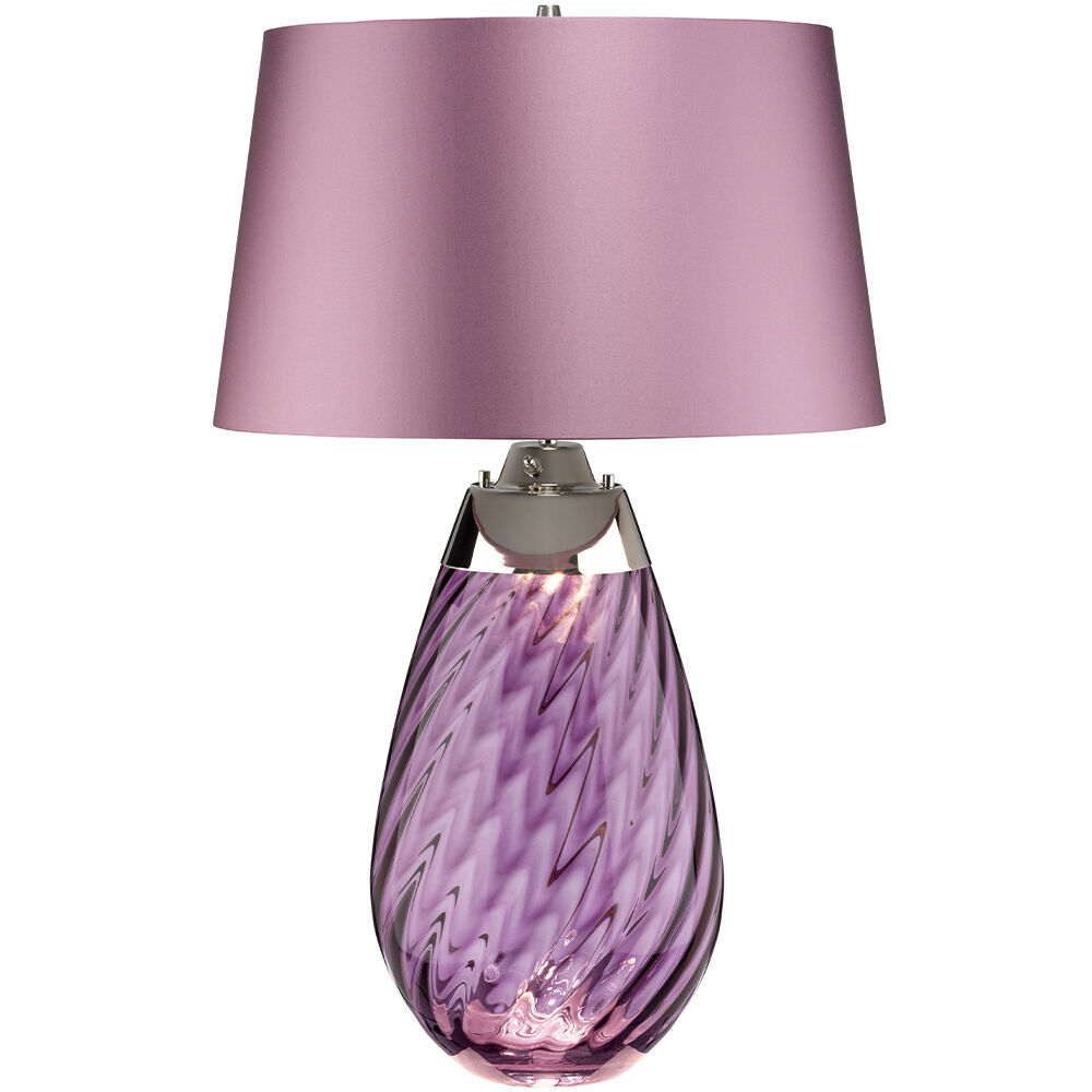 Small purple table lamp outlet