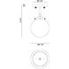 Maru 1 Light 6 inch Chrome Flush Mount Ceiling Light in Chrome and Opal Glass