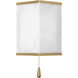 Christiane Lemieux Cleor 7 inch Burnished Brass Bath Vanity Wall Light