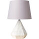Fleming 17 inch 100 watt White Table Lamp Portable Light