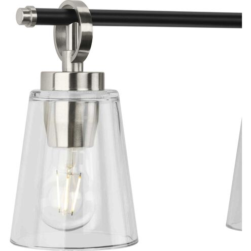 Cassell 4 Light 33.87 inch Brushed Nickel Bathroom Vanity Light Wall Light