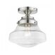 Avondale 1 Light 9 inch Brushed Nickel Semi-Flush Ceiling Light