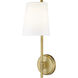 Winward 1 Light 6 inch Rubbed Brass Wall Sconce Wall Light