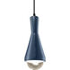 Radiance Collection LED 5 inch Midnight Sky with Matte Black Pendant Ceiling Light