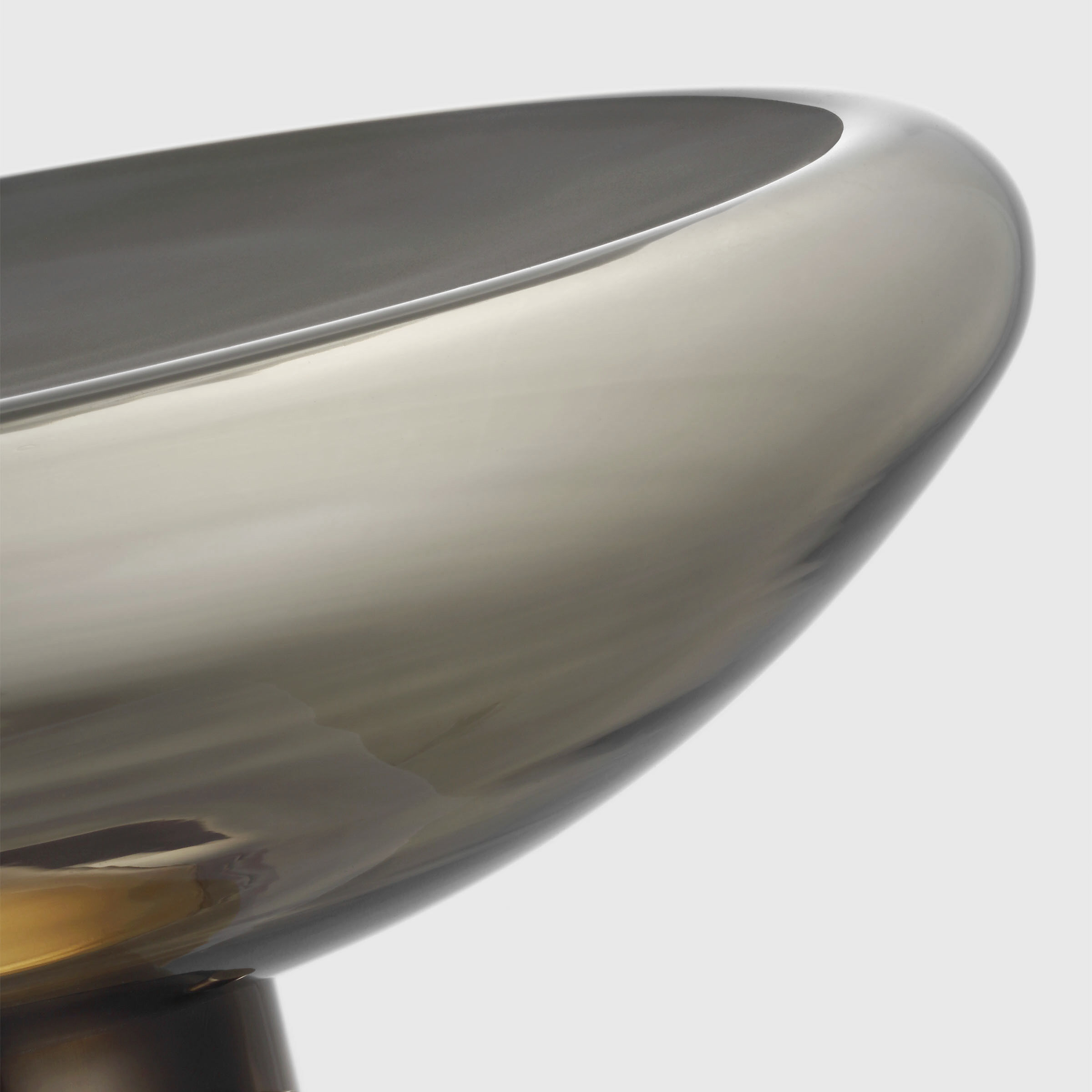 Avroko Morgan 11.8 inch 14.00 watt Hand-Rubbed Antique Brass with Smoke Glass Table Lamp Portable Light