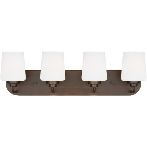 Windom 4 Light 24.38 inch Bronze Wall Bath Fixture Wall Light in Burnt Sienna