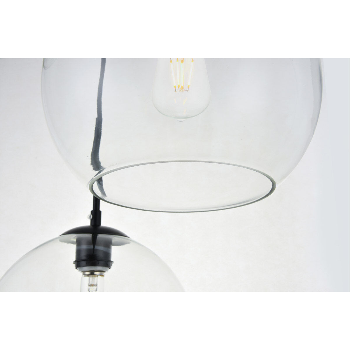 Baxter 3 Light 20 inch Black Pendant Ceiling Light