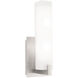 Cosmo LED 3.9 inch Satin Nickel ADA Wall Light in Frost Glass