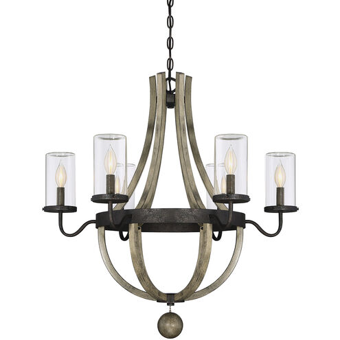 Eden 6 Light 29 inch Weathervane Outdoor Chandelier