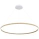 Veritas LED 35.38 inch Walnut Ring Chandelier Ceiling Light