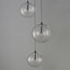 Global LED 11.5 inch Black Multi-Light Pendant Ceiling Light