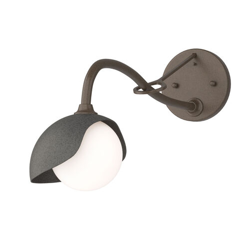 Brooklyn 1 Light 6 inch Ink and Natural Iron Long-Arm Sconce Wall Light
