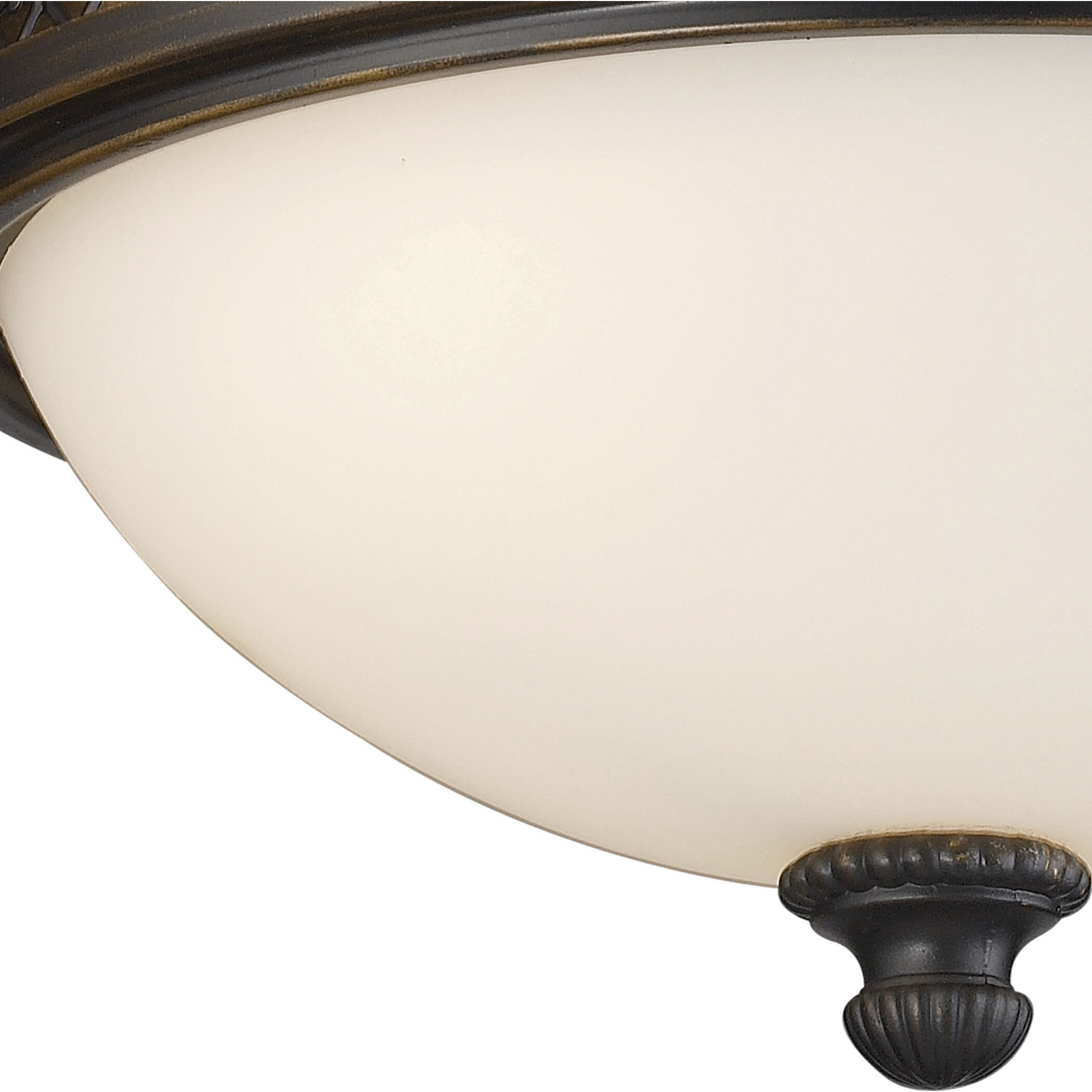 Georgia 2 Light 13 inch Golden Bronze Flush Mount Ceiling Light