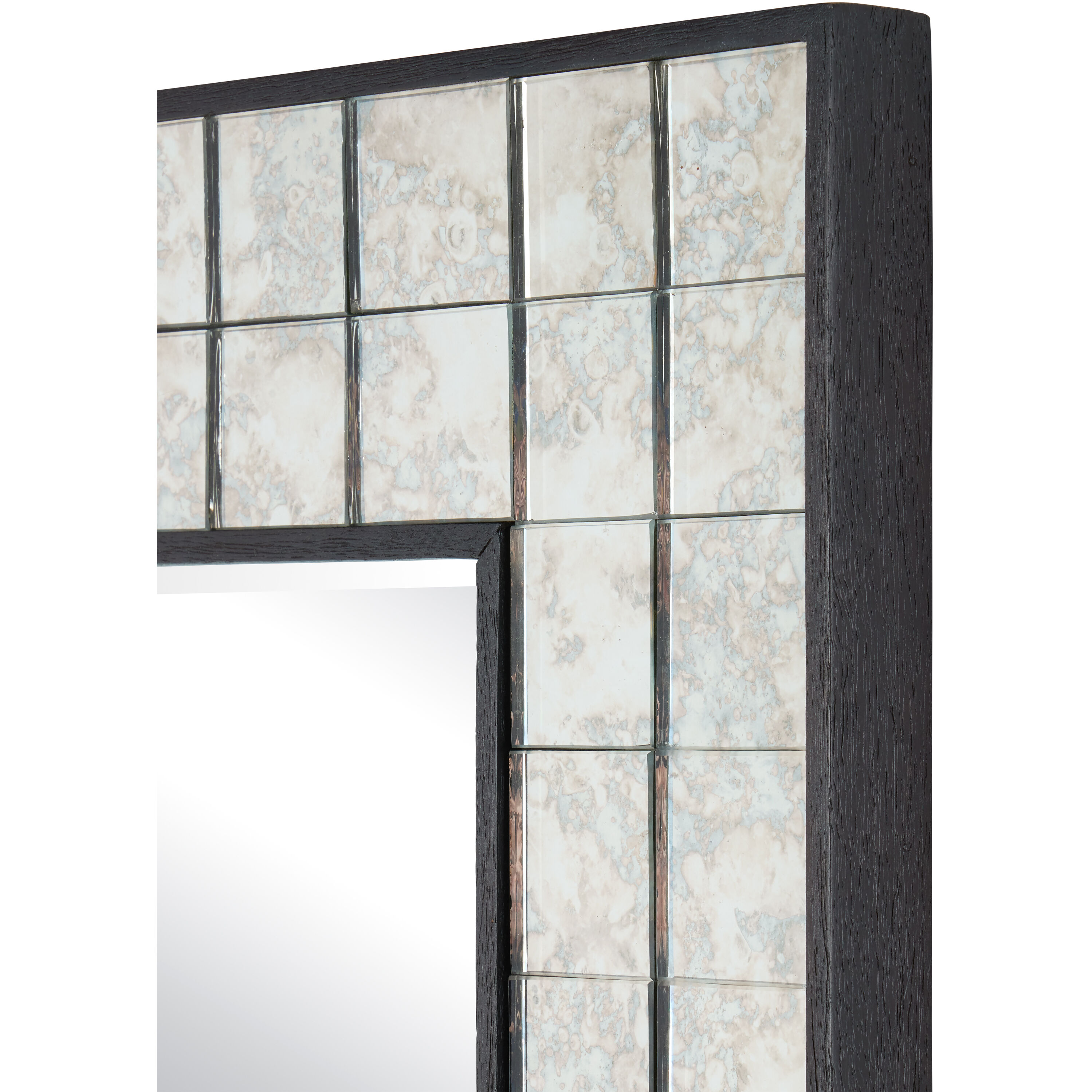 Mosaico 43.25 X 33.25 inch Ebony/Antique Mirror Mirror