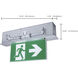 Running Man Brushed Aluminum Exit Sign