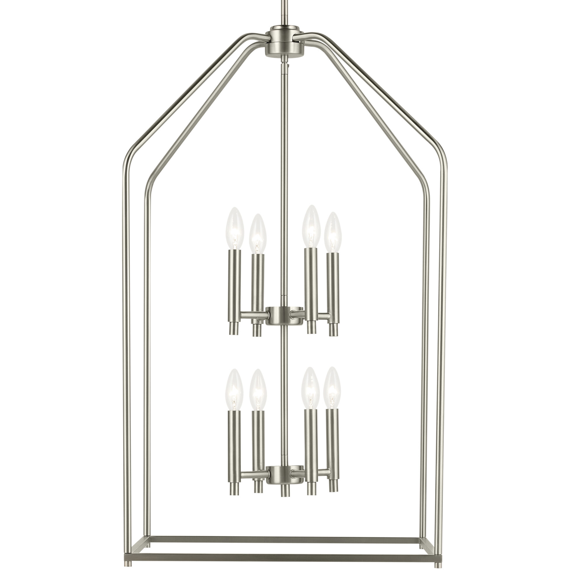 Madden 8 Light 20 inch Brushed Nickel Large Foyer Pendant Ceiling Light