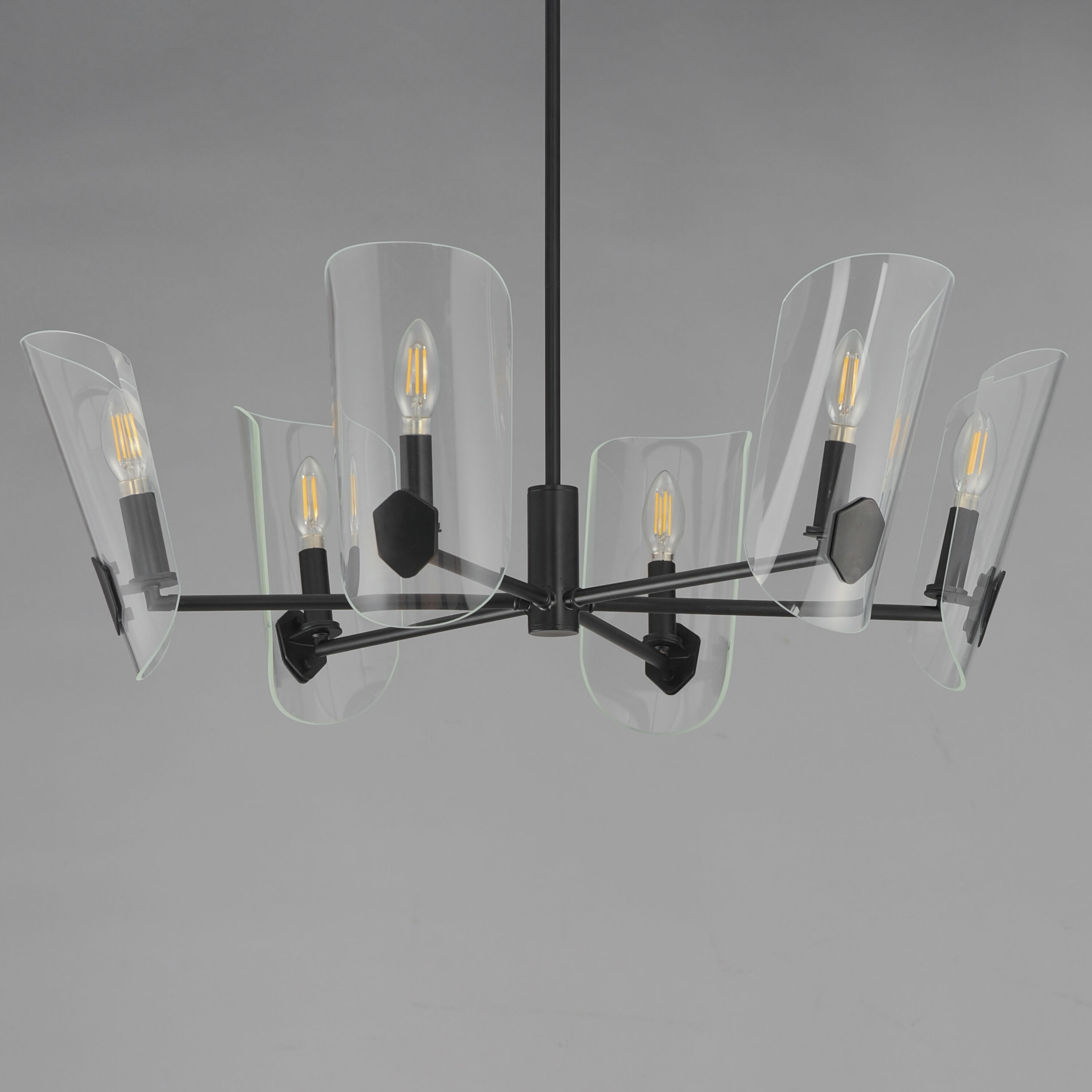 Armory 6 Light 28.5 inch Black Chandelier Ceiling Light