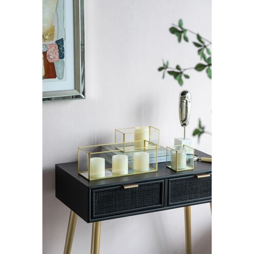 Anita 5 inch Clear/Gold Box