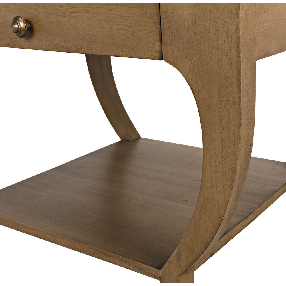 Maude 30 X 28.5 inch Saddle Brown Side Table