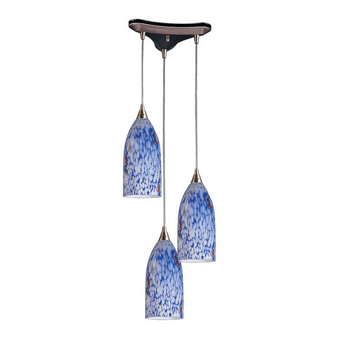 Ogunquit 3 Light 13 inch Satin Nickel Mini Pendant Ceiling Light