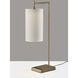 Matilda 25 inch 6.00 watt Antique Brass Table Lamp Portable Light, with Smart Switch