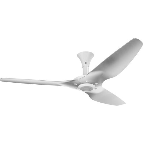 Haiku 60 inch White with Brushed Aluminum Blades Outdoor Ceiling Fan